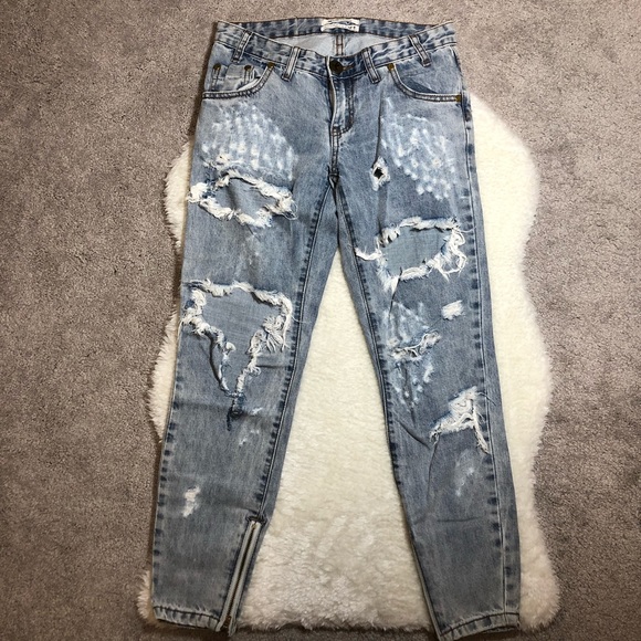 ONE TEASPOON Freebirds Jeans Size 22 - Picture 3 of 6
